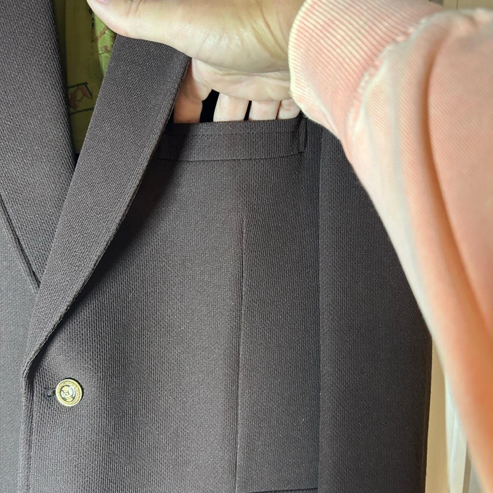 Vintage Michaels/Stern Brown Oversized Single Breasted Blazer Size L - Picture 4 of 14